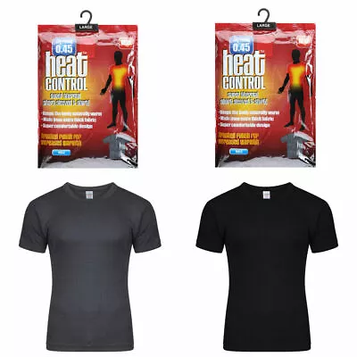 Mens Thermal T Shirt Top Warm Underwear Inner Vest Baselayer Winter S M L XL XXL • £4.99