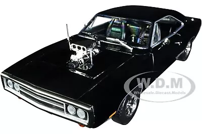 1970 Dodge Charger W/blown Engine Black 1/18 Diecast Model Car Greenlight 19122 • $73.99