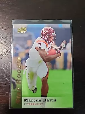 2013 Upper Deck RC Star Rookie #55 Marcus Davis Virginia Tech Hokies • $1.75