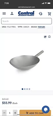 Vollrath Carbon Steel Wok Pan • $20