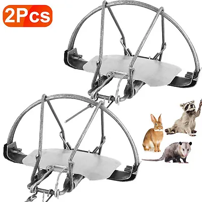 2Pcs Animal Spring Trap Animal Snap Trap Fox Raccoon Rabbit Skunk Hunting Trap • $24.29