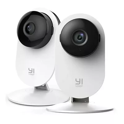 YI 2pc Home Camera 1080p Wireless IP Security Surveillance System Night Vision • $25.19