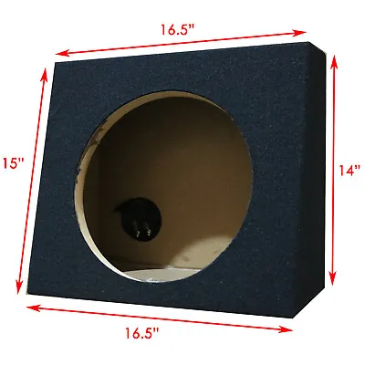 1x Single Sub Speaker Truck Subwoofer Box 12  Sealed Woofer Enclosure 1  MDF • $42.99