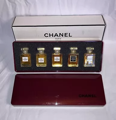 RARE Vintage CHANEL Pure Perfume Wardrobe: No 5 Allure No 19 No 22 Coco Set • $449.99