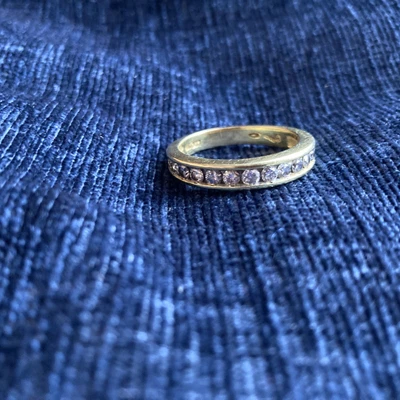 £750 • Buy 18ct Gold 1 Carat Diamond Vintage Half Eternity Ring, 18k 750