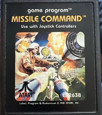 Missile Command (Atari 2600 1981) Cartridge Only Tested/Working • $5