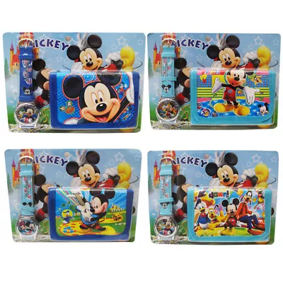 Mickey Mouse - Kid Child Boy Girl Accessories Watch & Wallet Electronic Toy Set • $4.95