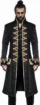 Men's Steampunk Vintage Tailcoat Jacket Gothic Victorian Frock Coat Uniform Hall • $141.38