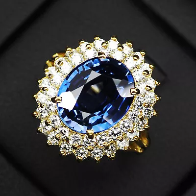 Striking Royal Blue Sapphire 6.50Ct 925 Sterling Silver Handmade Delicate Rings • $24.99