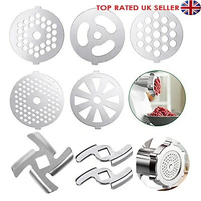 Stainless Steel Mincer Hole Plate Shredder Disc Blades For Meat Grinder Parts UK • £5.31
