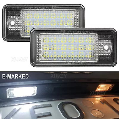 2Pcs 18 LED Error Free License Plate Light Lamp For Audi A3 A4 S4 B6 B7 A6 A8 Q7 • $11.99