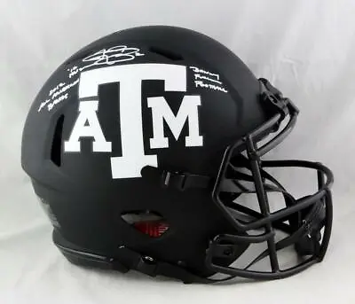 Johnny Manziel Signed Texas A&M Eclipse Authentic Helmet W/3 Insc - JSA W Auth • $891.94