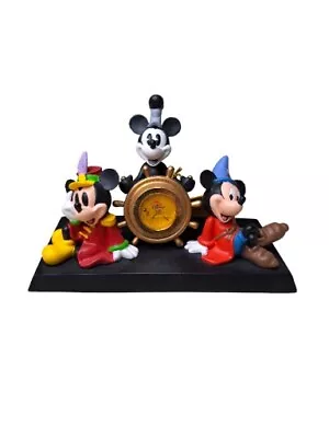 Disney Mickey Mouse Desk Clock~Through The Years 75 Years Of Love And Laughter  • $24.99