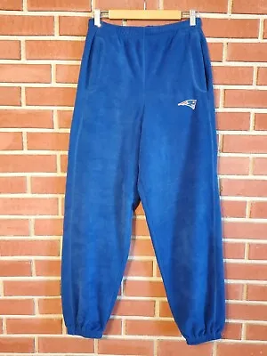 NEW ENGLAND PATRIOTS The Edge NFL Fleece Men VINTAGE 1998 Blue Sweatpants Medium • $29.99