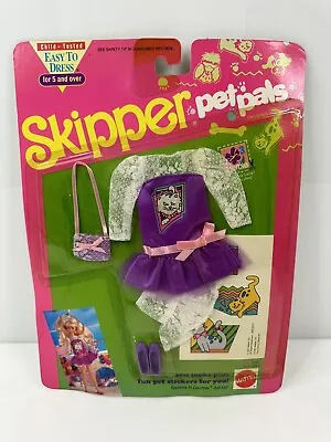 Vintage 1991 Barbie 2955 Pet Pals Skipper Clothing Set Purple  • $19.99