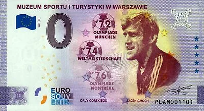 £6.77 • Buy Zero Euro Bill - 0 Euro - Poland - Muzeum Sportu I Turystyki W Warszawie 2021-11