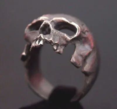 Amazing Skull Ring Sterling Silver 925 New Handmade Masonic Biker Harley All Sz • $138