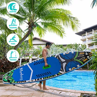 11' Premium Stand Up Paddle Boar Yoga Board W/ SUP Accessories & Carry Bag US • $209.75