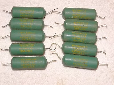 10 - Vintage  MicaMold  Tropicap Capacitor Pulls .47 Mfd  200vdc  #3 • $15