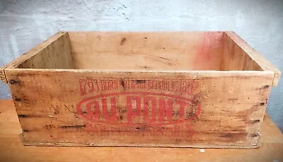 Vintage Dupont Paint Wood Shipping Crate Box Gallon Cans Advertising • $68.95