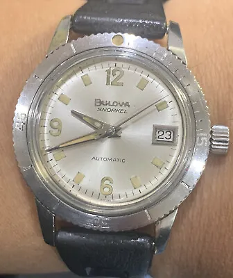 1968 Bulova Snorkel Automatic 35mm Vintage Mens Watch • $1099