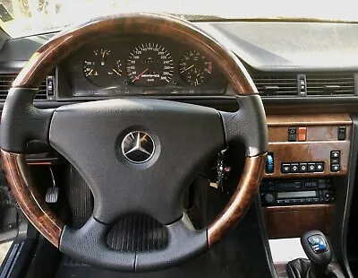 Mercedes Wooden Steering Wheel W116 W123 W124 W201 W461 Leather Steering Wheel Sportline Steering Wheel • $735.23