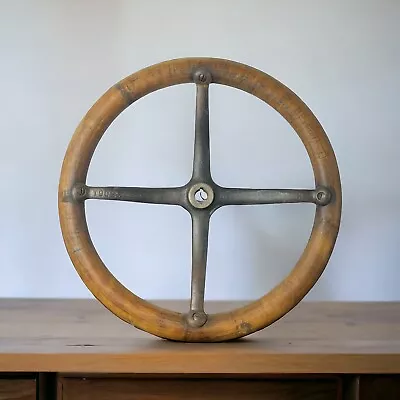 Vintage Wooden Steering Wheel Model T T902S 15  Ford Hot Rod Rat Rod • $195