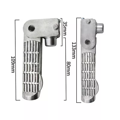 US Motorcycle Scooter E-Bike Folding Foot Pegs Pedal Rear Set Pedals Universal×2 • $14.99