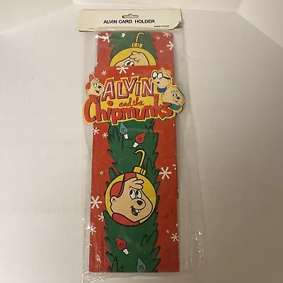 Vintage Brand New Alvin And The Chipmunks Christmas Card Holder Christmas • $0.99