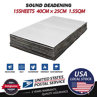 40X25CM Sound Deadener Noise Deadening Mat Car&Home&Boat Heat Shield Insulation • $26.88