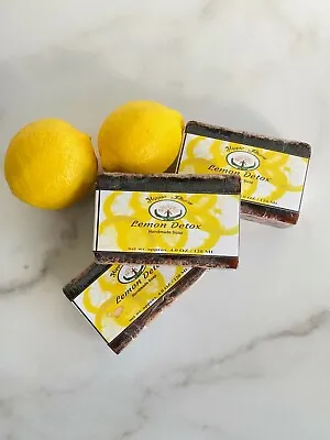 Lemon Detox Soap All Natural Artisan Vegan W/Tea Tree • $9.99