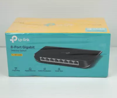 TP-Link TL-SG1008D 8 Ports Gigabit Desktop Switch 10/100/1000 Mbps • $30