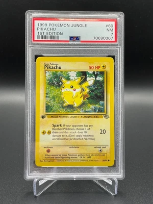 $9.50 • Buy 1st Edition Pikachu 60/64  - PSA 7 Near-Mint - 1999 Jungle Set - Pokemon TCG