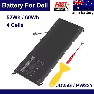 PW23Y Battery For Dell XPS 13 9343 9350 9360 Series TP1GT RNP72 JD25G P54G NEW • $49.99