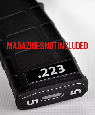 .223 MAGAZINE STICKERS Fits MAGPUL PMAG 30 GEN M3 MAGS  WHITE NUMBERED 1-6 • $11.50