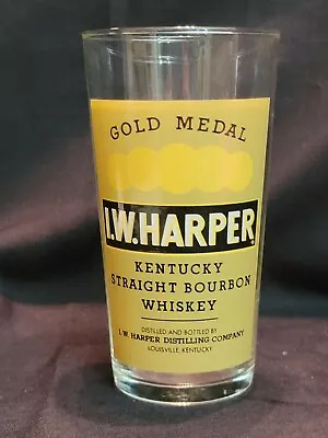 I W HARPER Gold Medal Kentucky Straight Bourbon Whiskey Glass 5.5   Glass France • $11.50