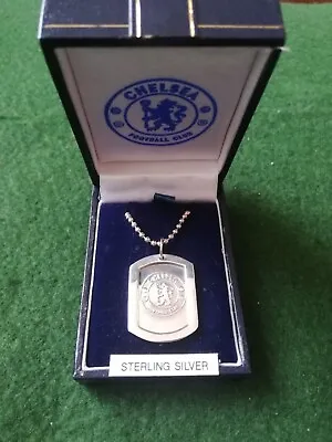 925 Silver Chelsea Football Club Pendant & Chain. • £18