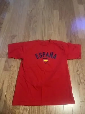 Nike Espana Spain 2002 Soccer Nike T Shirt Red Large World Cup  • $25.50