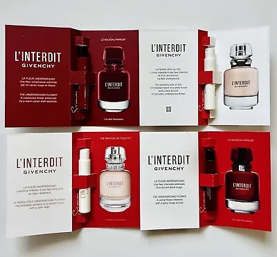 Givenchy L’Interdit Perfume Collection Sample Spray  Vials 4pc Set • $16.95