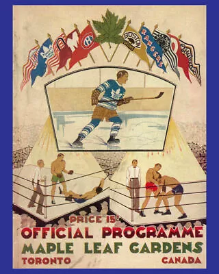 1931 Maple Leaf Gardens 8x10 Photo Hockey Arena Toronto Maple Leafs Boxing • $5.99
