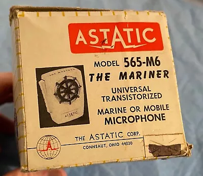 SUPER RARE MIB Astatic 565-M6 “The Mariner” Mobile /Marine Transistorized Mic • $299