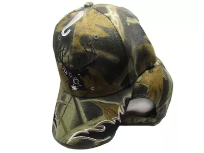 Deer Buck Head Antlers Hunter Hunting Full Camo Embroidered Cap CAP902E Hat • $8.88