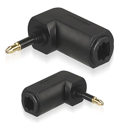 2/3/5x 90 Degree Toslink Digital Optical Female To 3.5mm Mini Plug Audio Adapter • $7.59