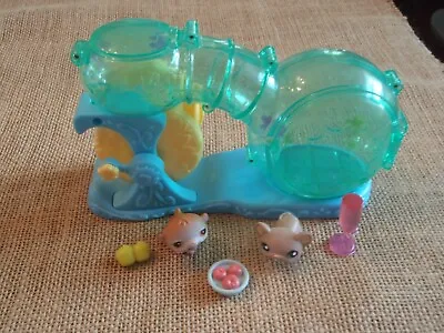 Littlest Pet Shop Hamster Wheel Blue Habitrail Playset Home Set • $24.99