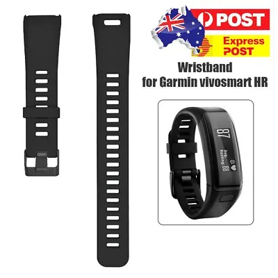 TPE Strap Wrist Band Watch Band Belt For Garmin Vivosmart HR (Black) • $9.99