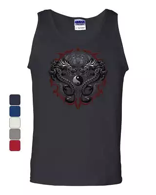 Bengal Rising Dragons Tank Top Asian Art Wild Tiger Yin And Yang  Sleeveless • $16.96