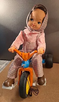 Vtg 1978 My Li'l Playmate Doll And Trike Pull And Move Toy 12  • $38.99