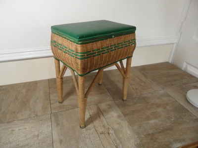 £11.99 • Buy Vintage Wicker Stool 