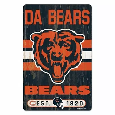 Chicago Bears  DA BEARS  11  X 17  Wood Sign • $19.99