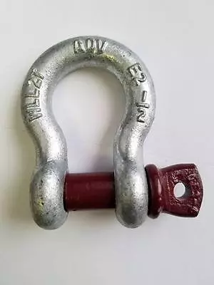  1/2  Shackle Screw Pin Clevis Anchor Shackle Rope Cable Chain D Ring  • $21